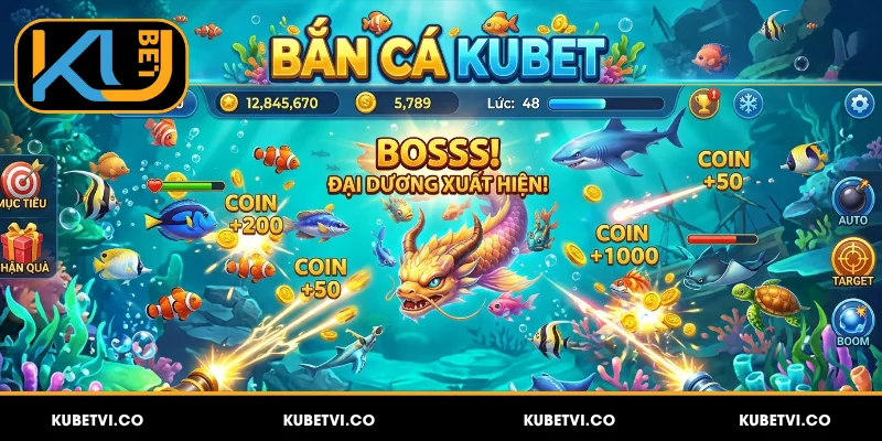 Bắn cá Kubet là dùng súng để bắn sinh vật biển để nhận thưởng