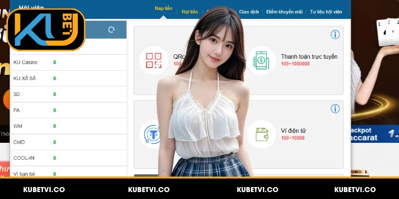 Các cách nạp tiền Kubet nhanh chóng và an toàn